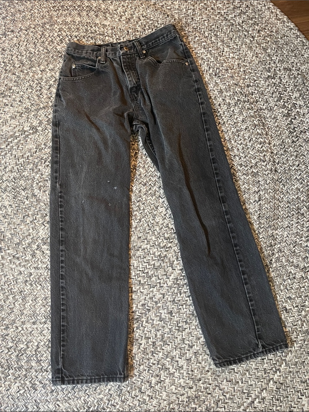 Wrangler Men's Black Straight Jeans